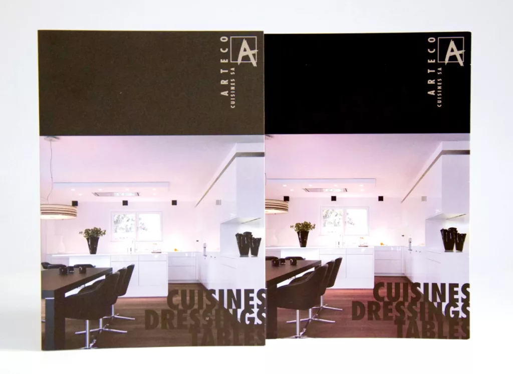 Réalisation brochure de présentation d'Arteco Cuisines par Ivimédia