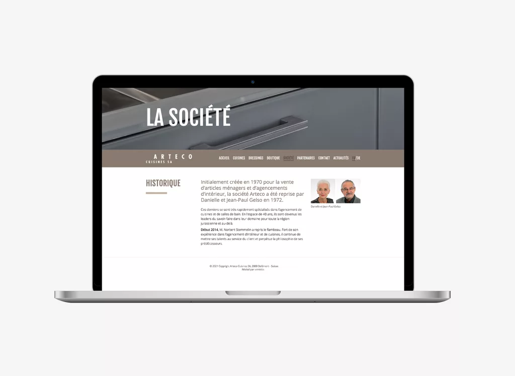 Conception de la plateforme Web Arteco Cuisines par Ivimédia
