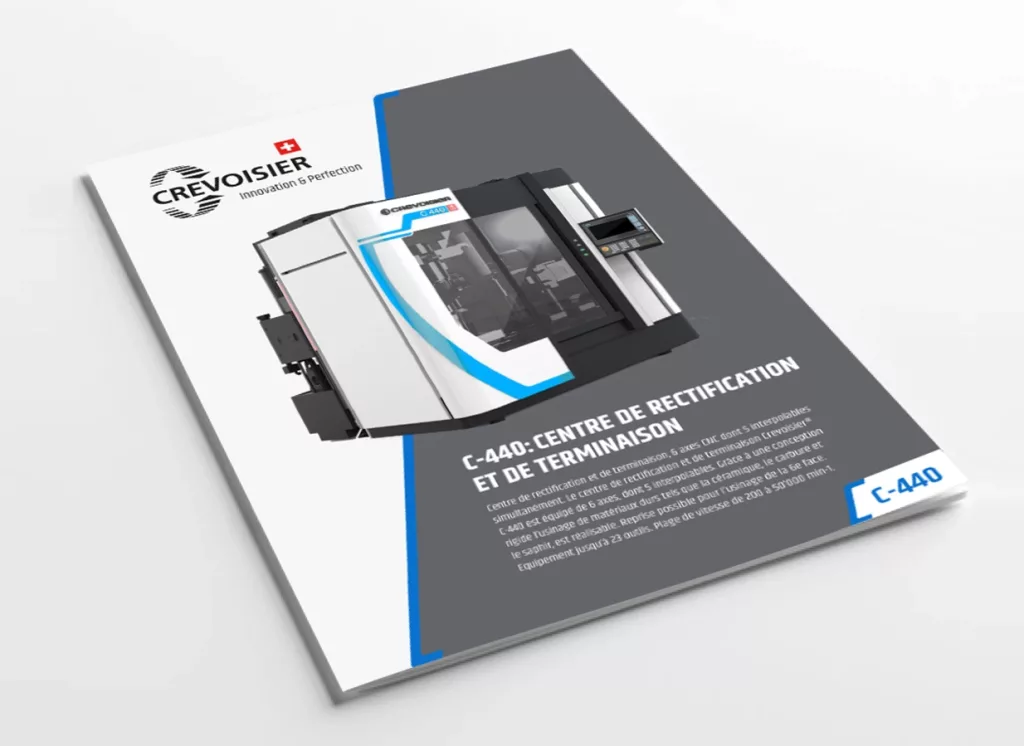 identité visuelle Crevoisier réalisée par Ivimédia - conception d'une brochure