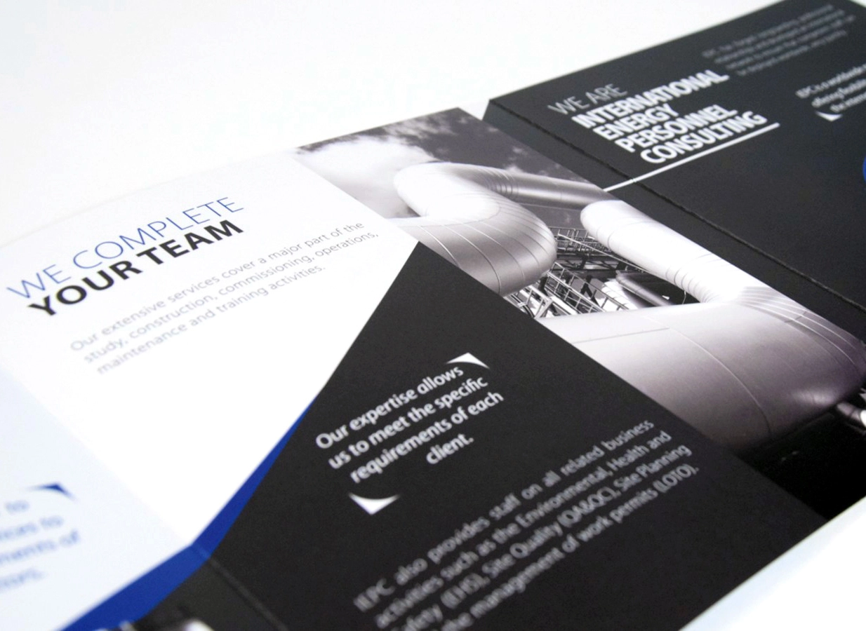 Brochure pour International International Energy Personnel Consulting (IEPC) réalisée par Ivimédia