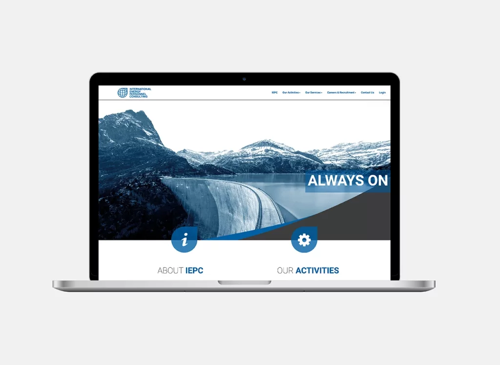 Conception de la plateforme Web International Energy Personnel Consulting (IEPC) par Ivimédia