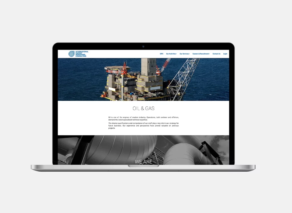 Conception de la plateforme Web International Energy Personnel Consulting (IEPC) par Ivimédia
