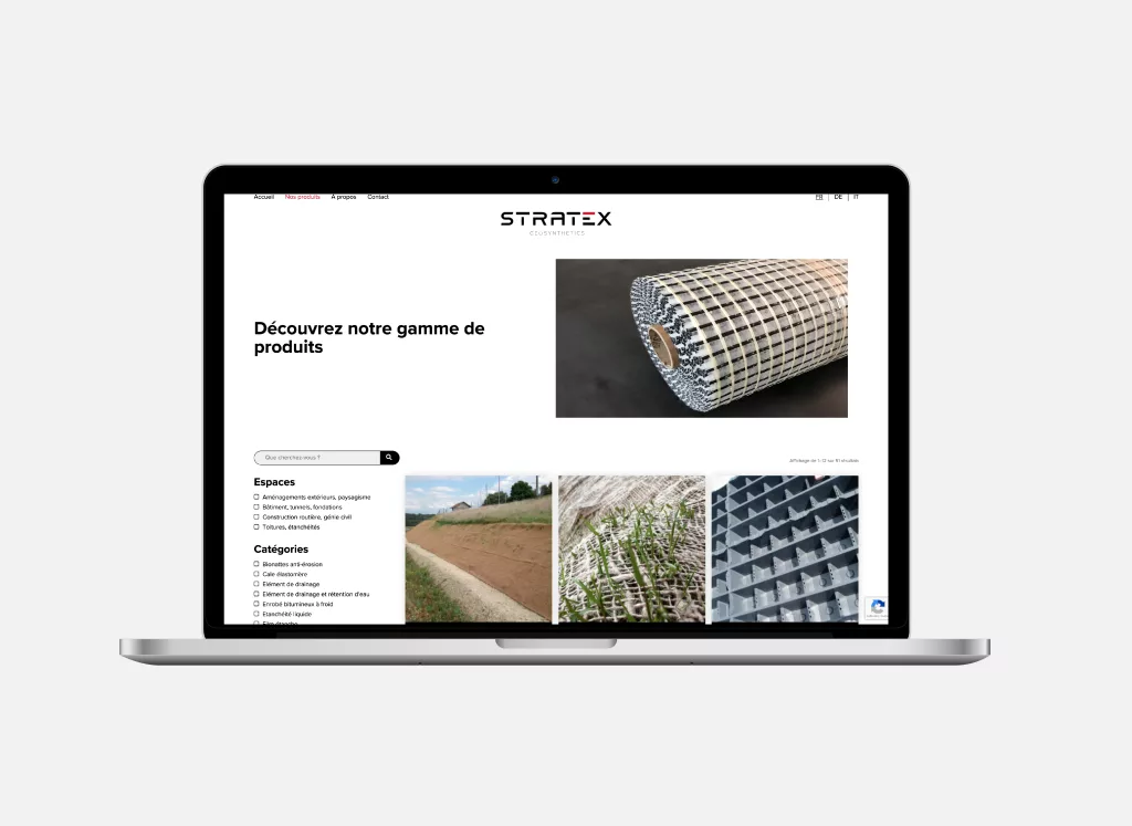 Conception de la plateforme Web Stratex par Ivimédia, site internet