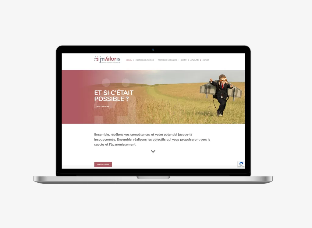 Conception de la plateforme Web Jmvaloris par Ivimédia, site internet