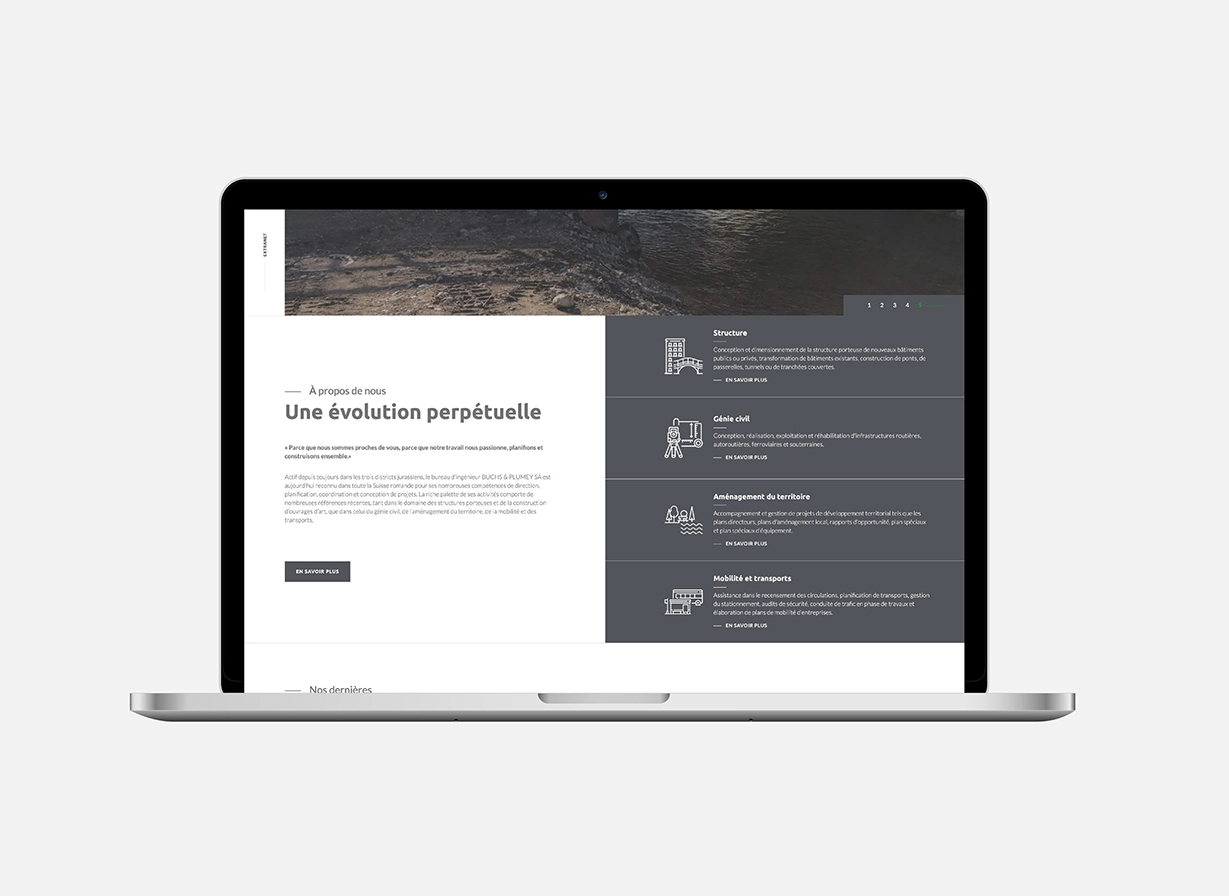 Conception de la plateforme Web Buchs&Plumey par Ivimédia