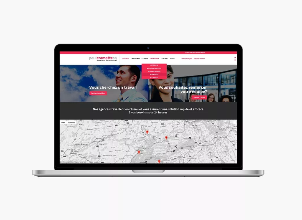 Conception de la plateforme Web et d'une API pour Paulcramatte par Ivimédia