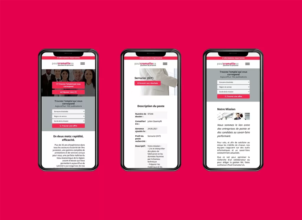 Conception de la plateforme Web et d'une API pour Paulcramatte par Ivimédia