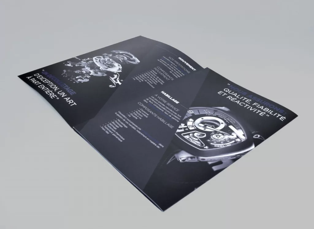 identité visuelle Viquodeco réalisée par Ivimédia - dépliant promotionnel