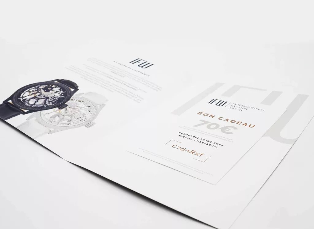 Identité visuelle IFW créée par Ivimédia, bon cadeau