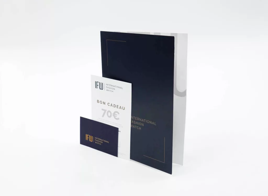 Identité visuelle IFW créée par Ivimédia, bon cadeau