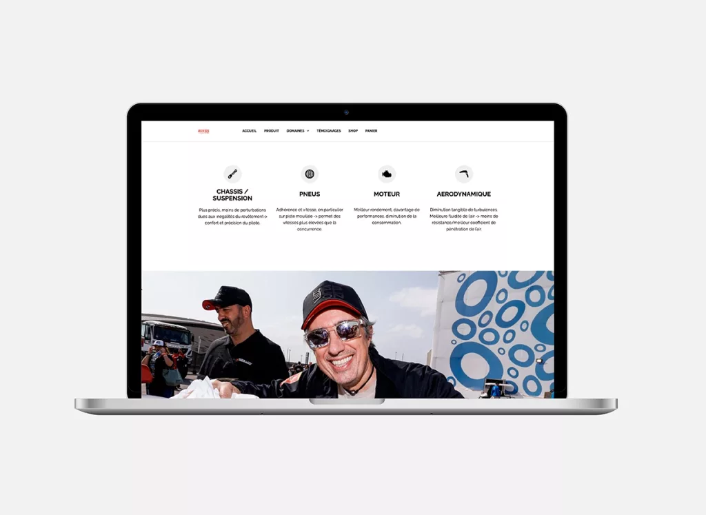 conception de la plateforme Web business e-commercepour Axxios Technology par Ivimédia