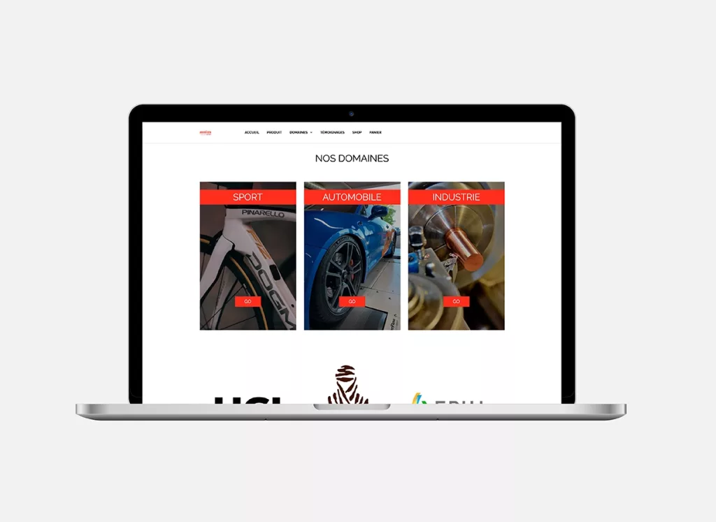 conception de la plateforme Web business e-commercepour Axxios Technology par Ivimédia