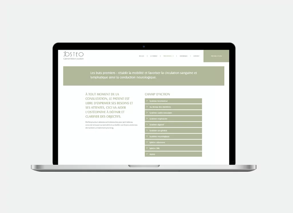 Conception de la plateforme Web Cabinet Jourdain par Ivimédia