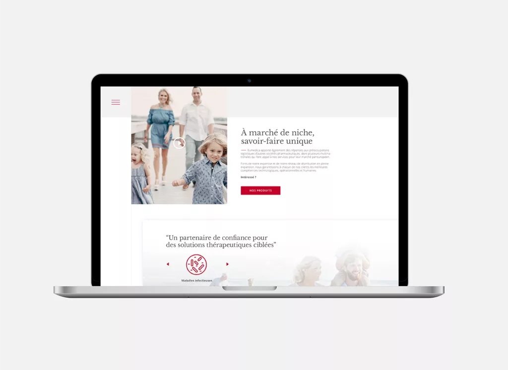 Conception de la plateforme Web Eumedica par Ivimédia