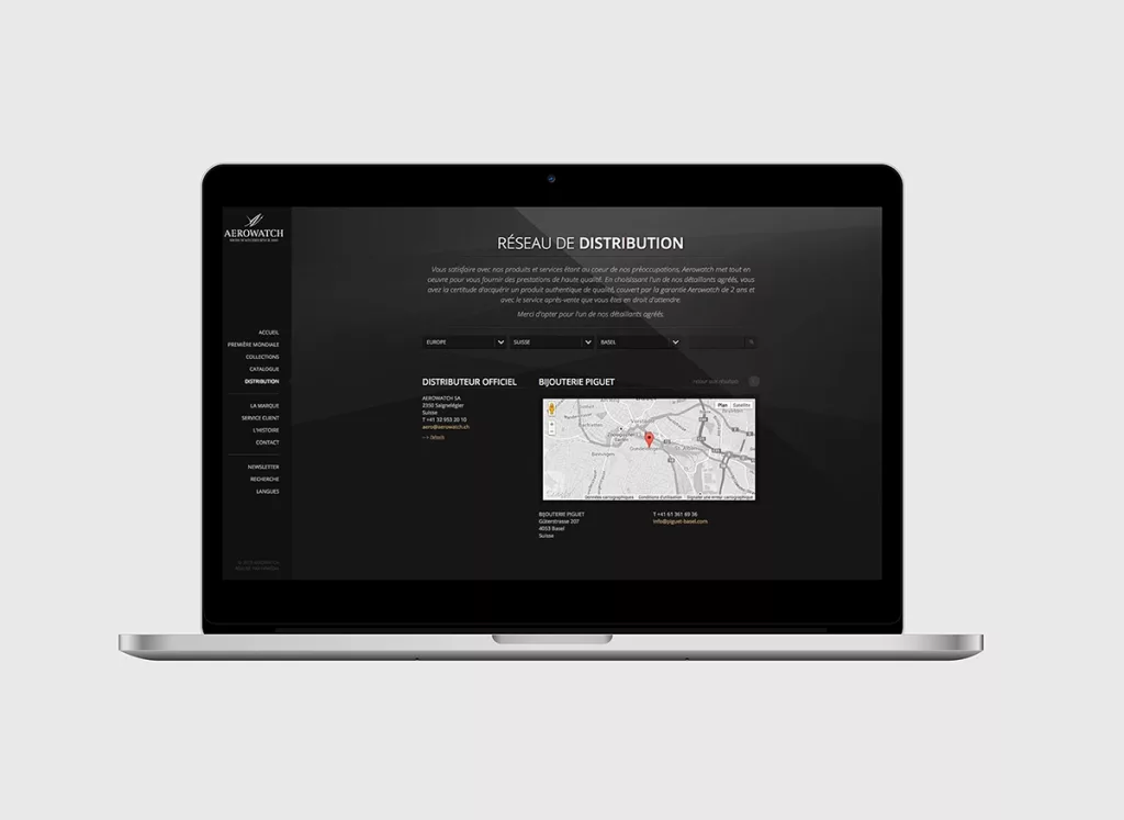Plateforme web Aérowatch créé par Ivimedia