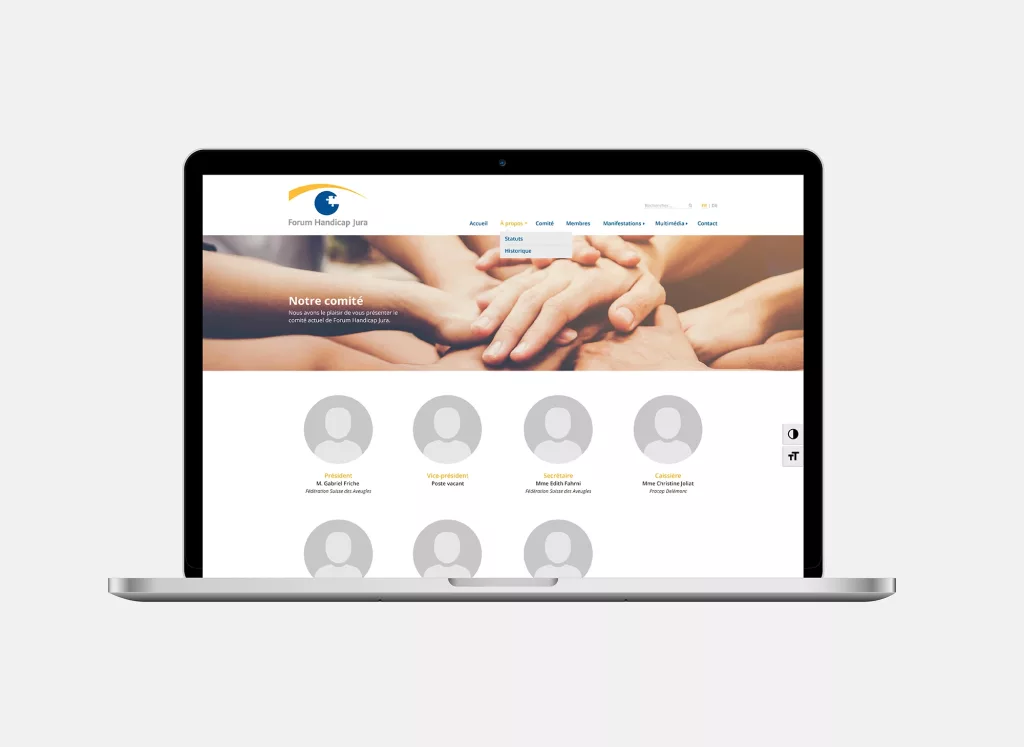 Plateforme web Forum Handicap Jura créé par Ivimedia