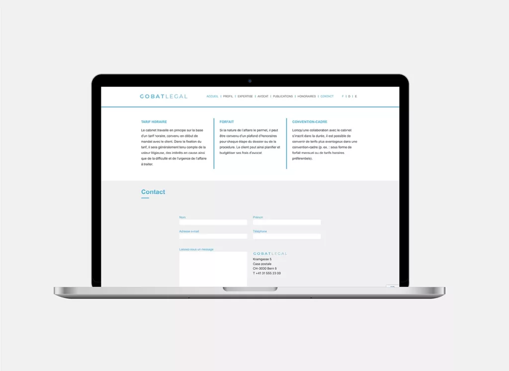 Conception de la plateforme Web et mobile Gobat Legal par Ivimédia