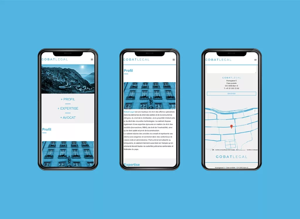 Conception de la plateforme Web et mobile Gobat Legal par Ivimédia