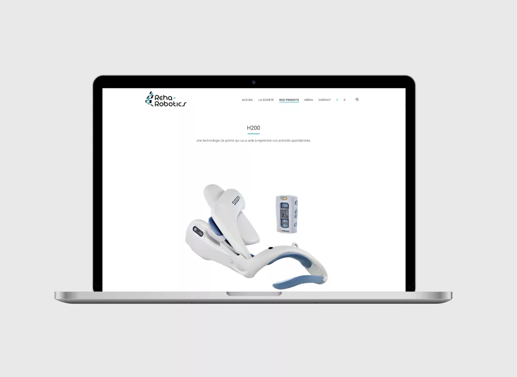 Projet réalisé par ivimédia - site internet Reha-Robotics