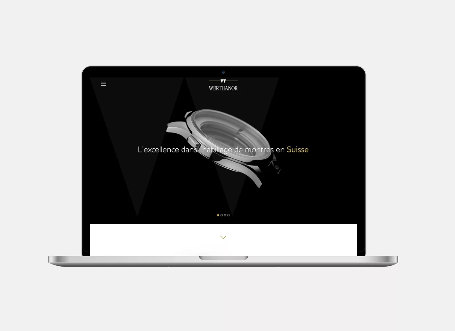 Conception de la plateforme Web Werthanor par Ivimédia, page Accueil