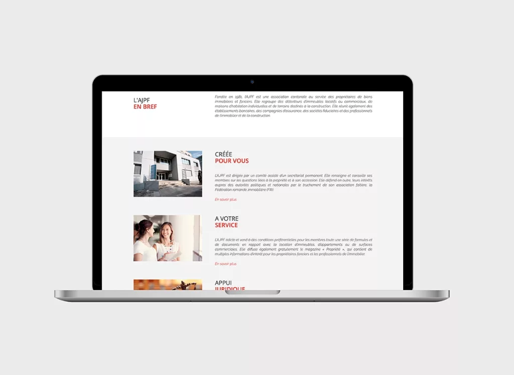 Conception de la plateforme Web AJPF par Ivimédia