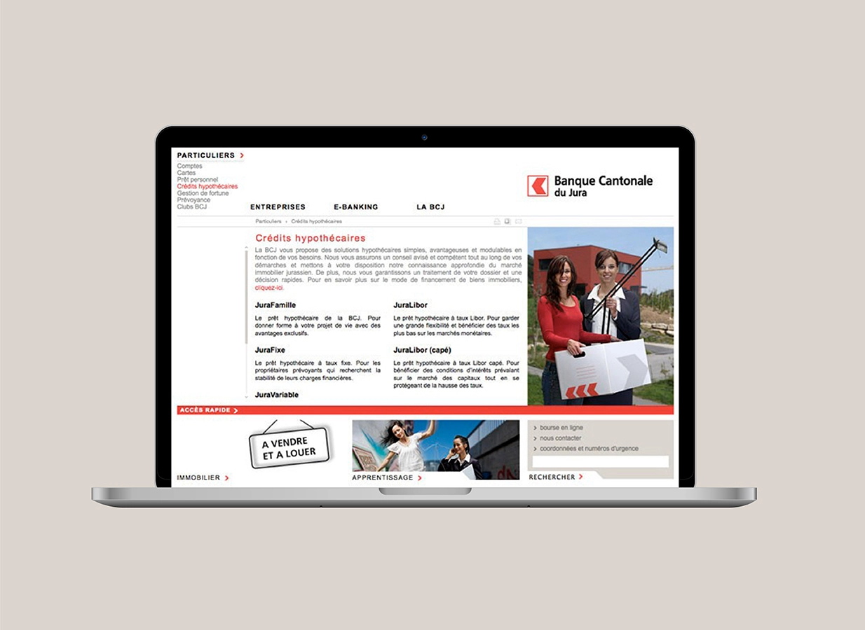 Conception de la plateforme Web BCJ par Ivimédia