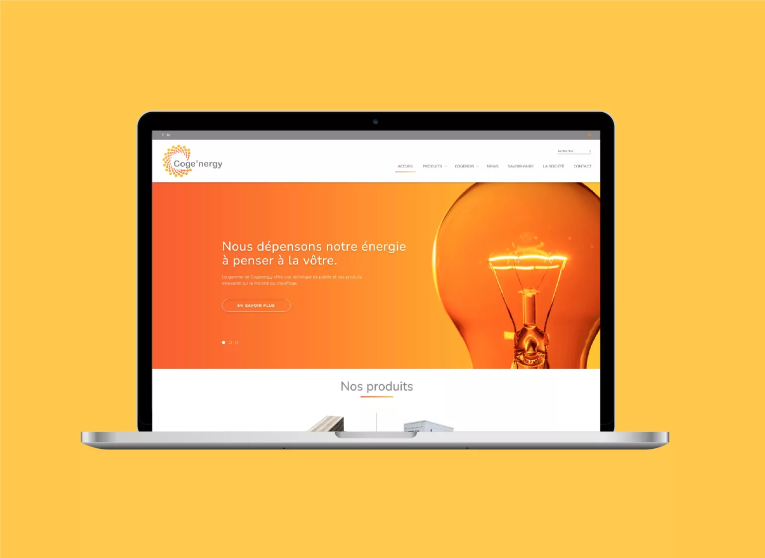 conception de la plateforme Web et mobile Cogenergy Suisse par Ivimédia