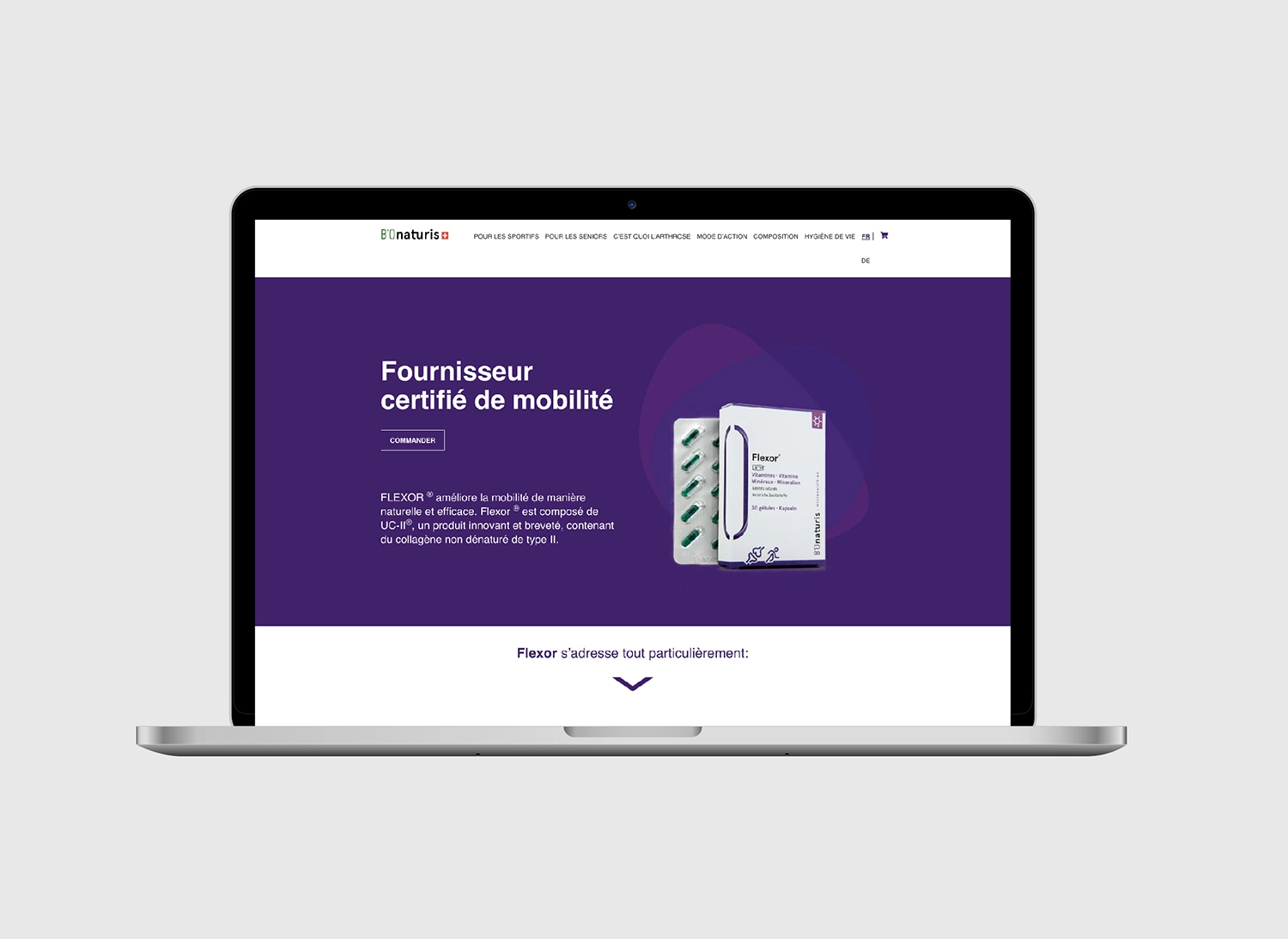 Visuel de la Plateforme Web Flexor créée par Ivimédia