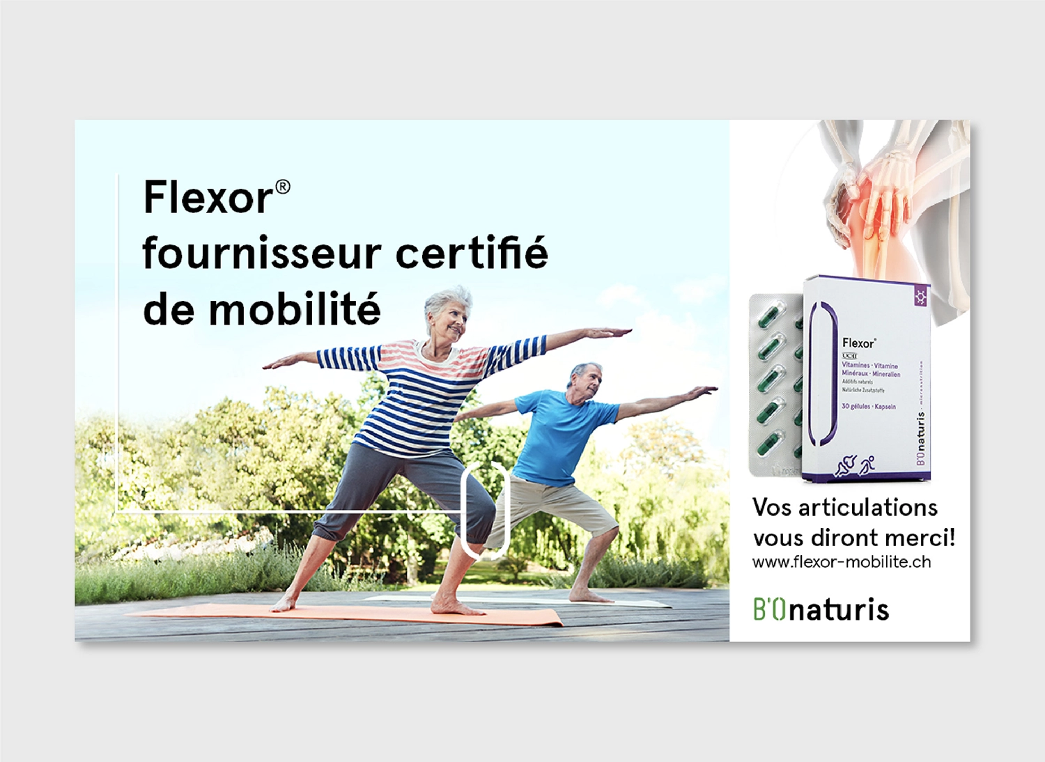 Campagne de communication digital​e Flexor créée par Ivimédia