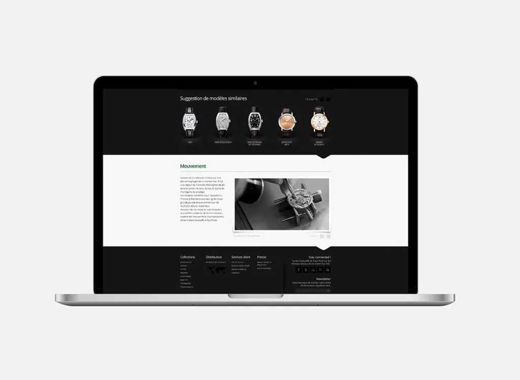 Site internet plateforme web réalisés par Ivimédia pour Paul Picot