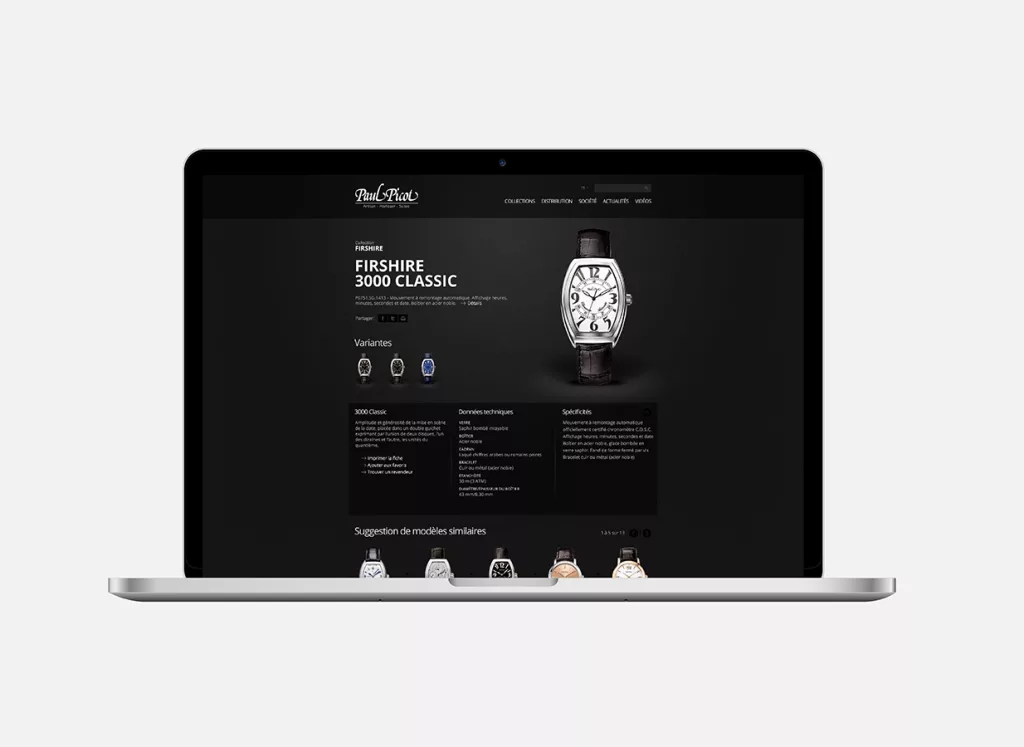 Site internet plateforme web réalisés par Ivimédia pour Paul Picot