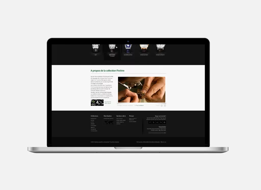 Site internet plateforme web réalisés par Ivimédia pour Paul Picot