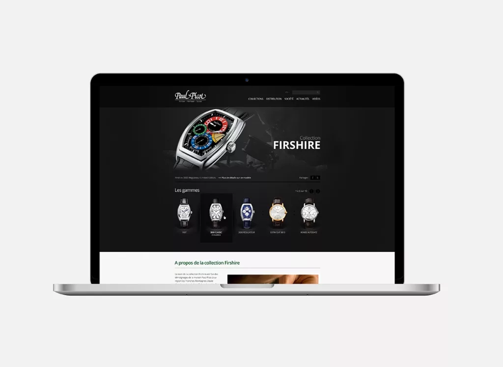 Site internet plateforme web réalisés par Ivimédia pour Paul Picot