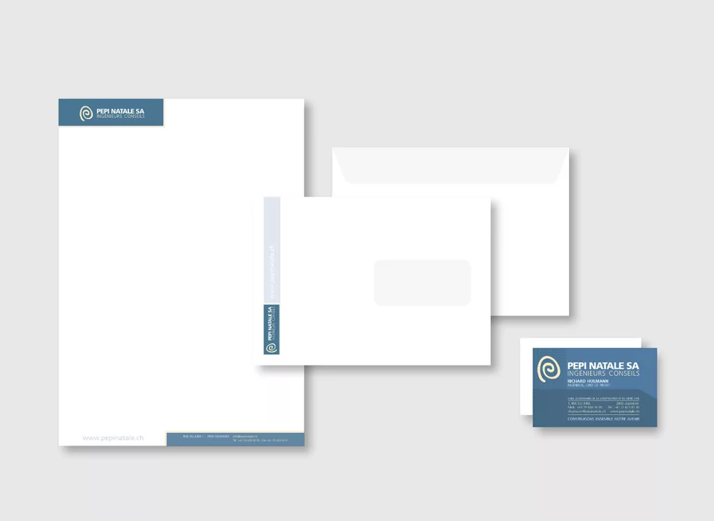Identité visuelle application papeterie pour Pepi Natale créée par Ivimédia