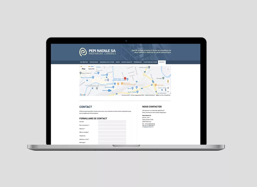 Site internet plateforme web réalisés par Ivimédia pour Pepi Natale