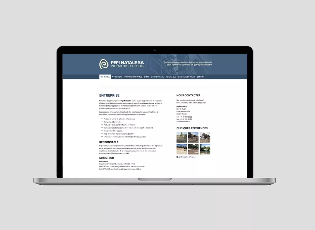 Site internet plateforme web réalisés par Ivimédia pour Pepi Natale