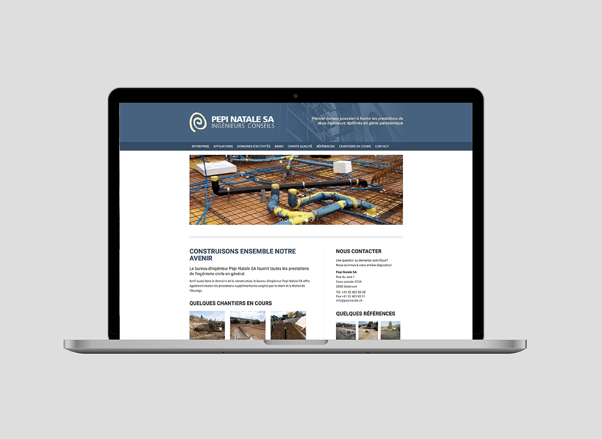 Site internet plateforme web réalisés par Ivimédia pour Pepi Natale