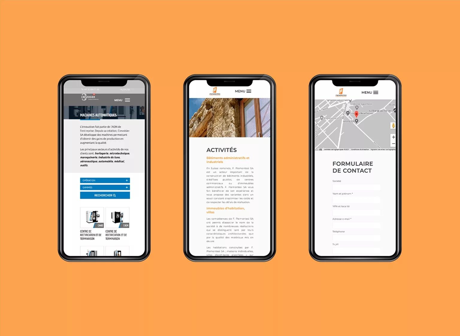 Plateformes mobiles pour Piemontesi réalisées par Ivimédia