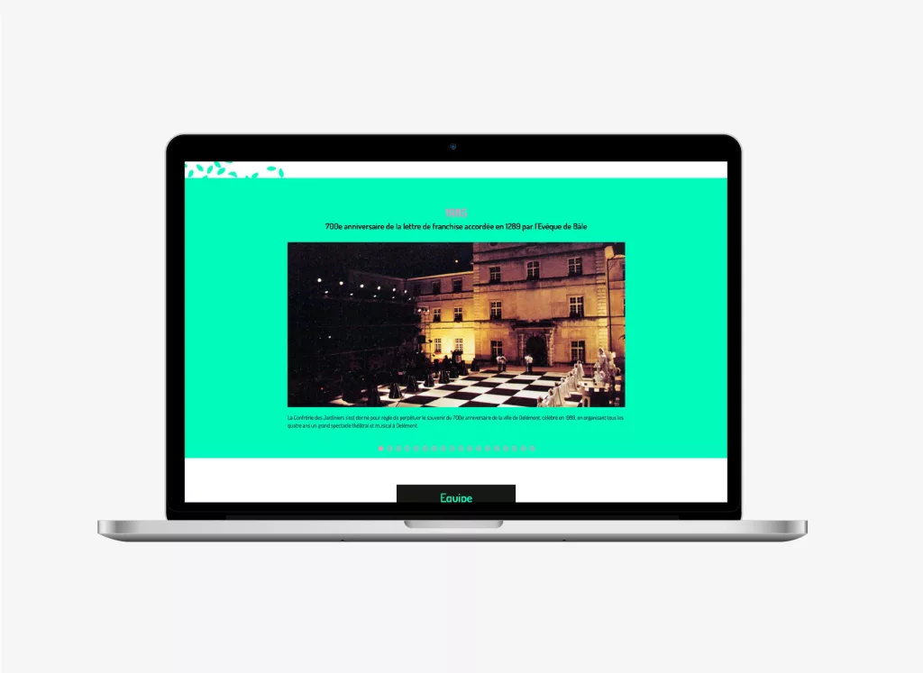 plateforme web La confrérie des Jardiniers réalisés par Ivimédia