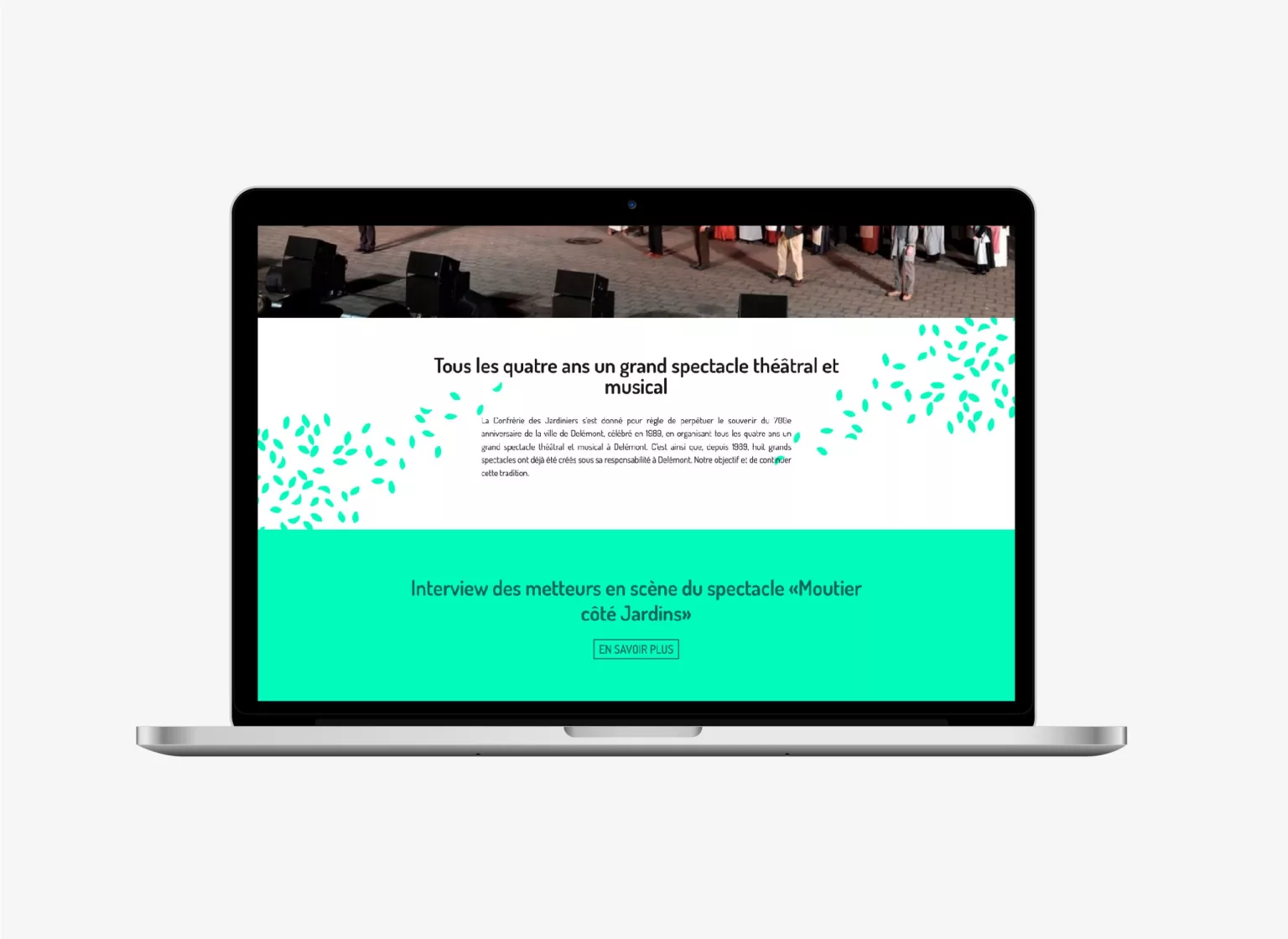 plateforme web La confrérie des Jardiniers réalisés par Ivimédia