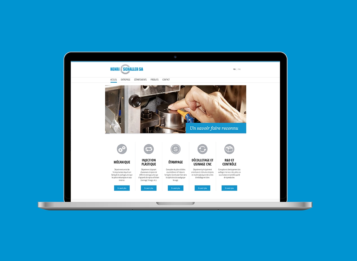 Site internet plateforme web réalisés par Ivimédia pour Henri Schaller