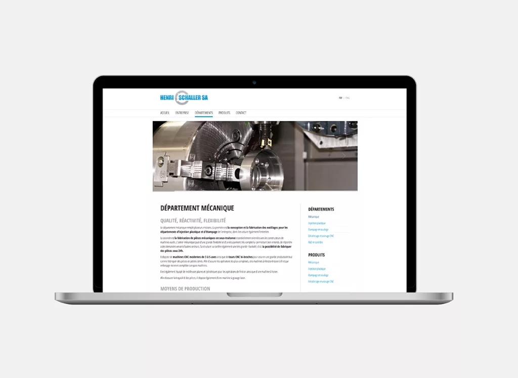 Site internet plateforme web réalisés par Ivimédia pour Henri Schaller