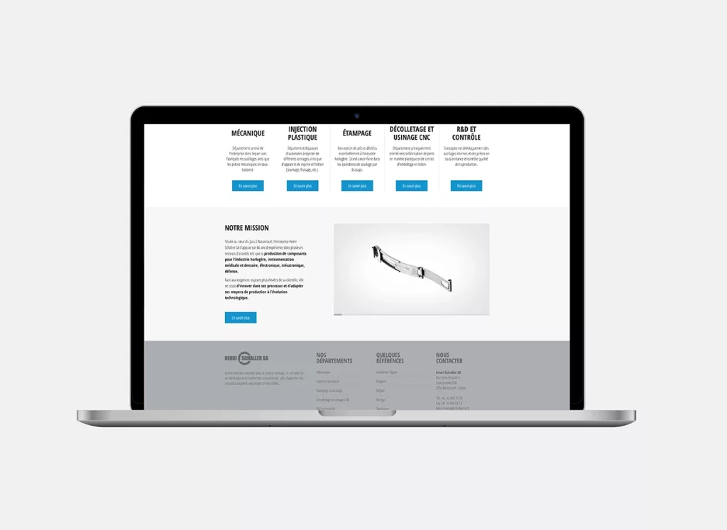Site internet plateforme web réalisés par Ivimédia pour Henri Schaller