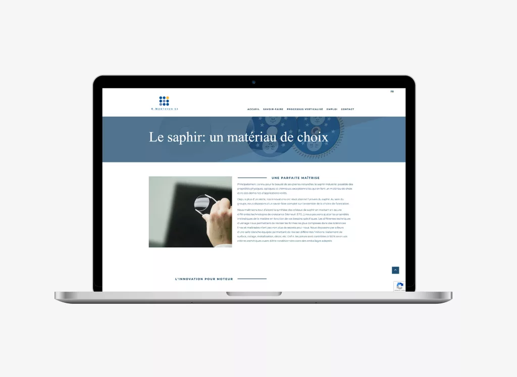 Conception de la plateforme Web R.Montavon par Ivimédia