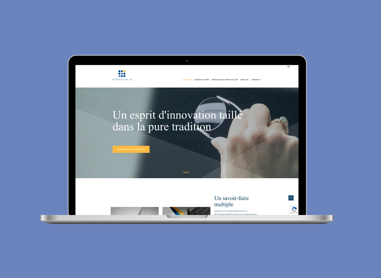 Conception de la plateforme Web R.Montavon par Ivimédia