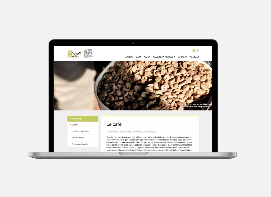 Site internet plateforme web réalisés par Ivimédia pour Walter Matter