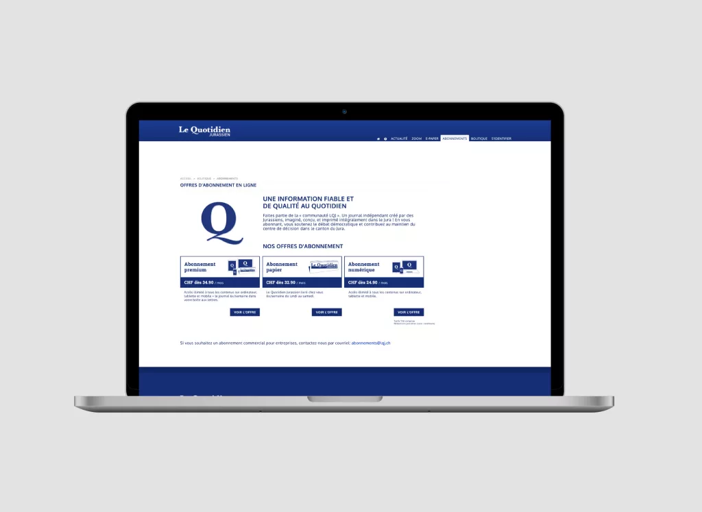 Conception de la plateforme Web LQJ, applications mobiles, API réalisé par Ivimédia