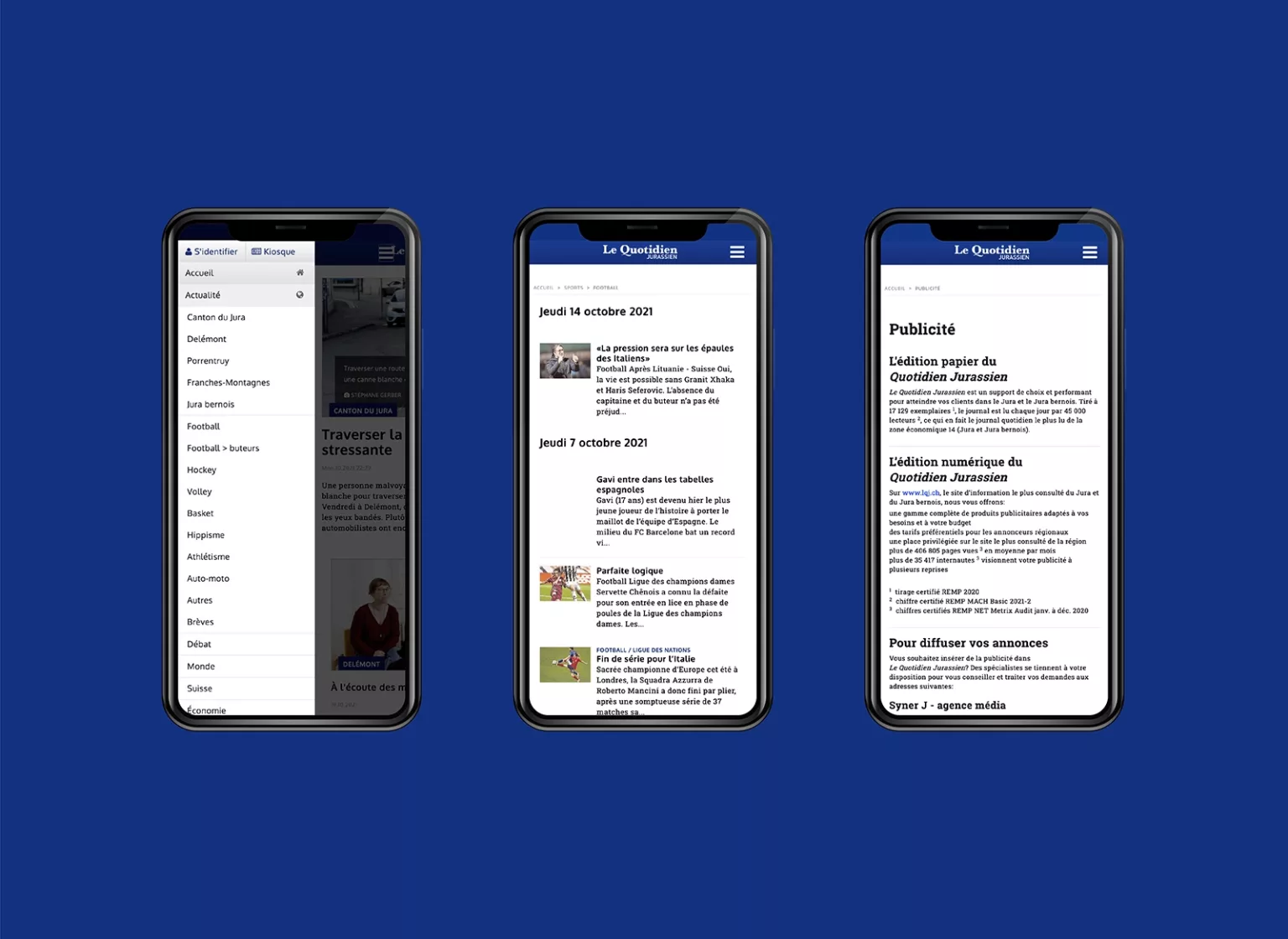 Conception de la plateforme Web LQJ, applications mobiles, API réalisé par Ivimédia