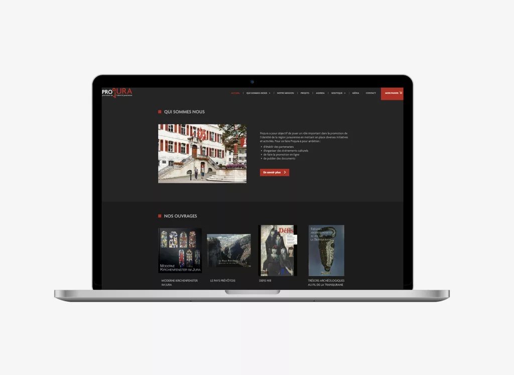 Projet réalisé par ivimédia - site internet Projura