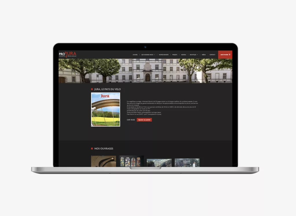 Projet réalisé par ivimédia - site internet Projura